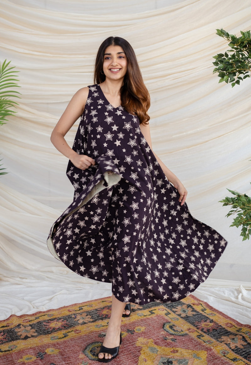 Mitali Ajrakh Cotton Dress