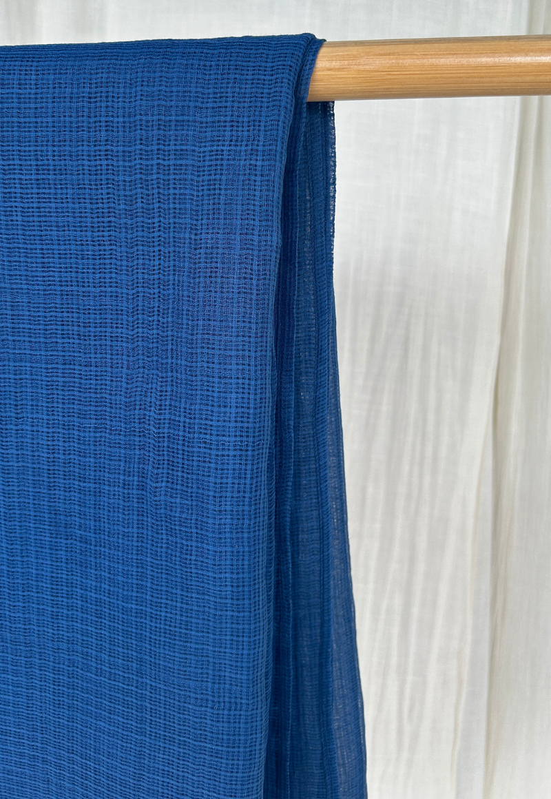 Indigo Plain Dyed Kota Doria Dupatta