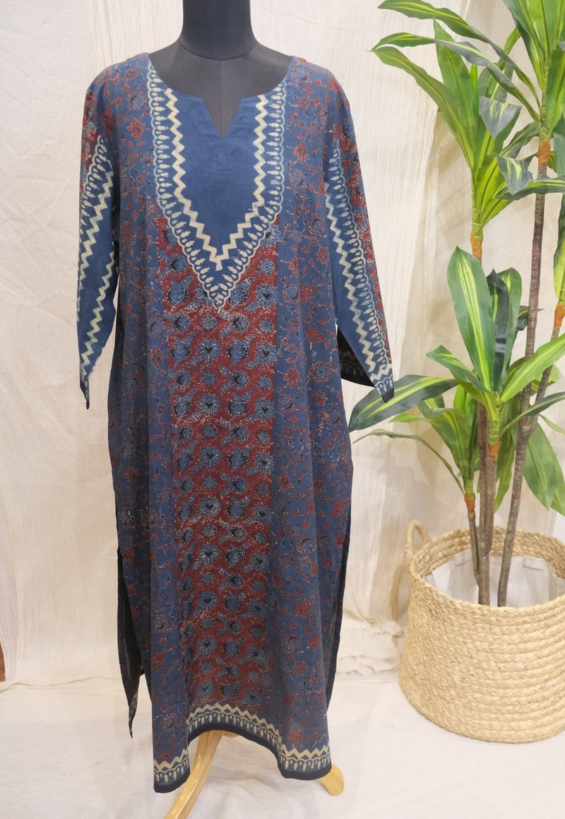 Diwa Ajrakh Cotton Kurta