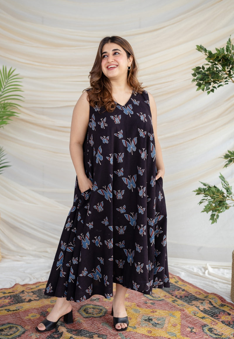 Tanishka Ajrakh Cotton Dress