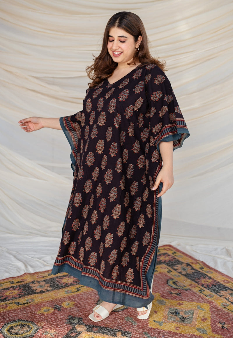 Aranya Ajrakh Cotton Kaftan