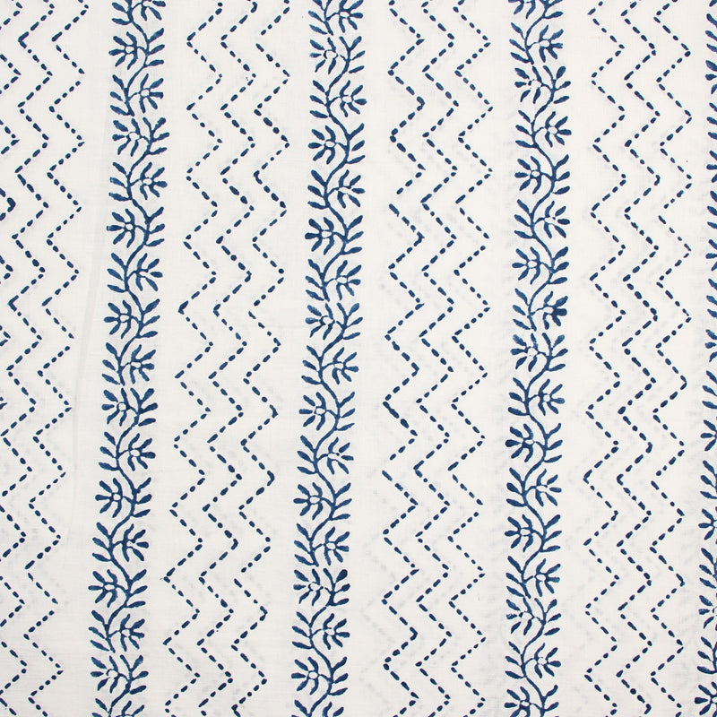 Indigo Vale Handspun Handwoven Cotton Fabric