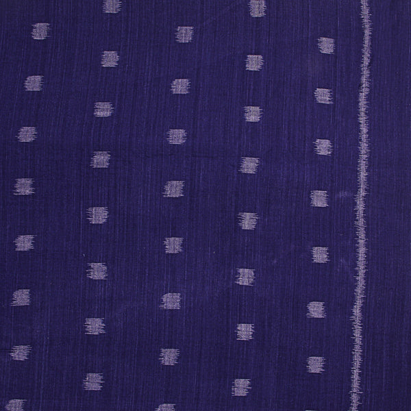 Purple Ikkat Cotton Fabric