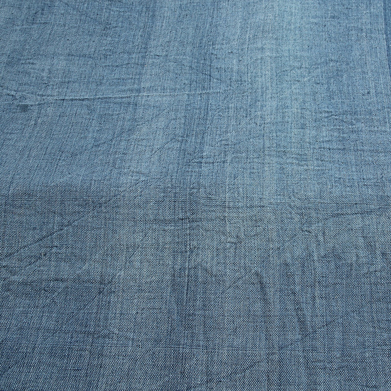 Blue Plain Handwoven Kala Cotton Fabric