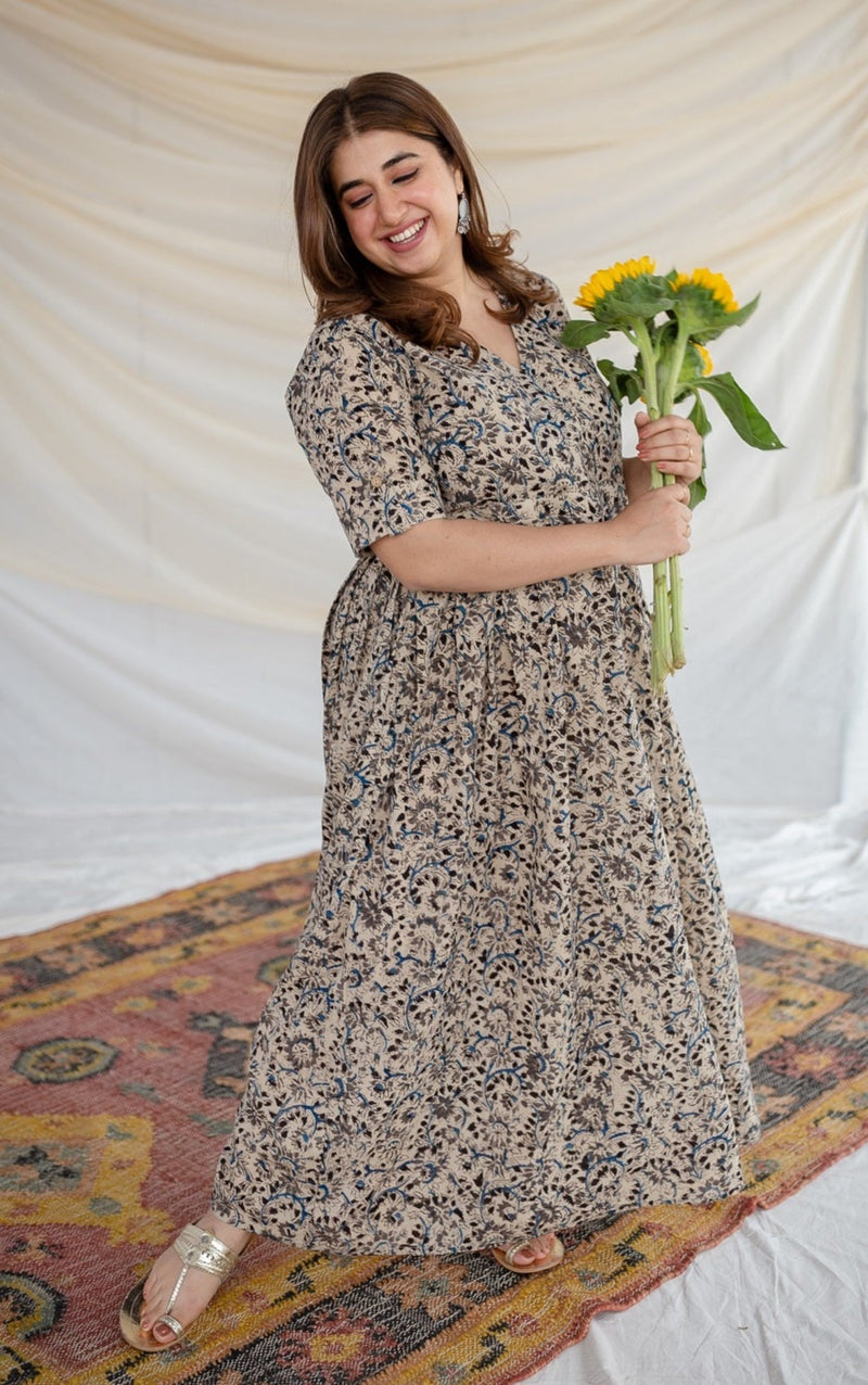 Zunaida Kalamkari Cotton Dress