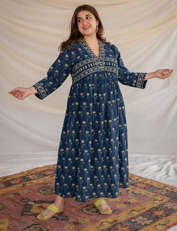 Shaurya Ajrakh Cotton Dress