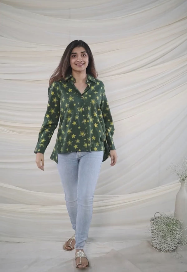Madiha Ajrakh Cotton Top