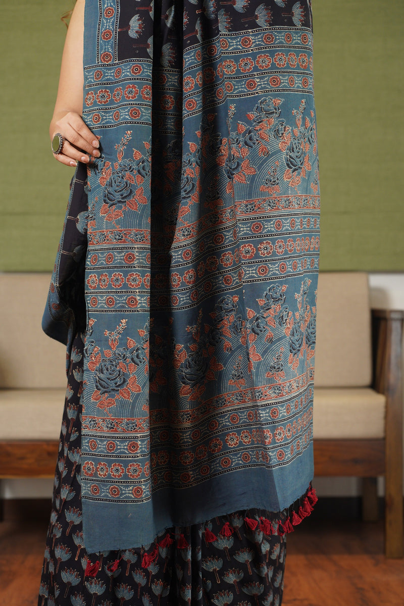 5 PC Wholesale Lot Vintage Saree 100% Pure Silk Printed 5 Yard Sari Craft  Fabric | eBay
