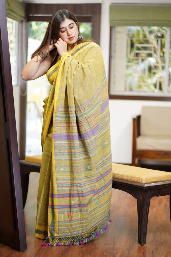 Buy Blue Handwoven Cotton Bhujodi Saree Online at Jaypore.com