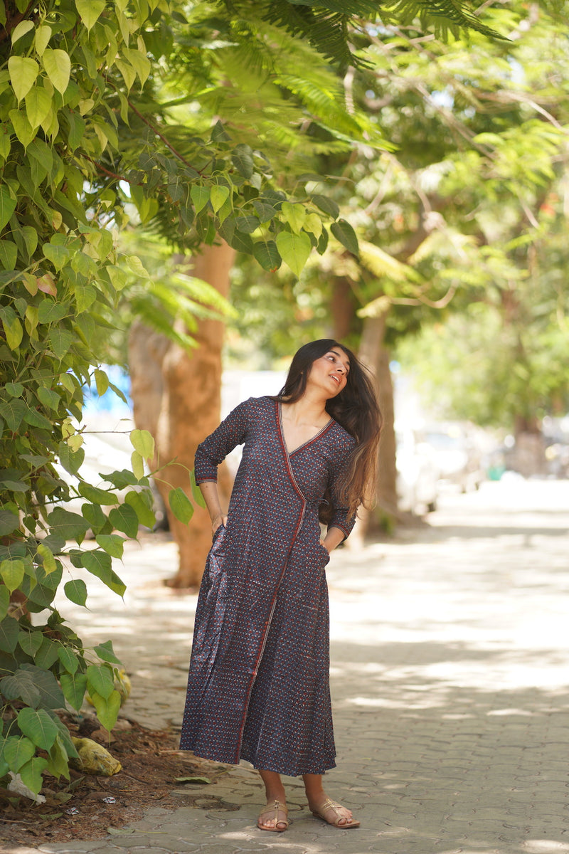 Rumi Angrakha Wrap Around Dress