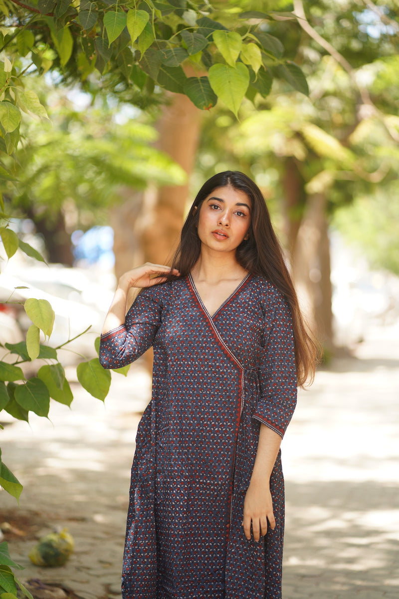 Rumi Angrakha Wrap Around Dress