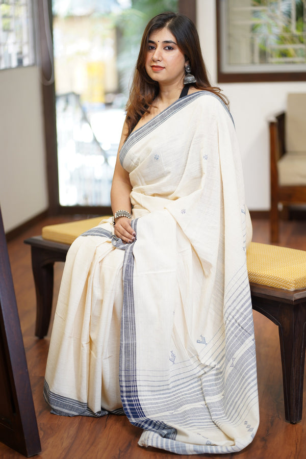 Trishana Bhujodi Cotton Saree - Medium Assorted