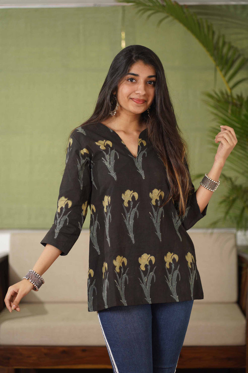 Neeti Ajrakh Natural Dyed Short Kurta