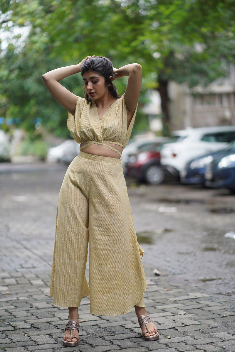 The Ayra Crop Top & Palazzo Set | Crop Tops For Women Online in Mumbai - Anj