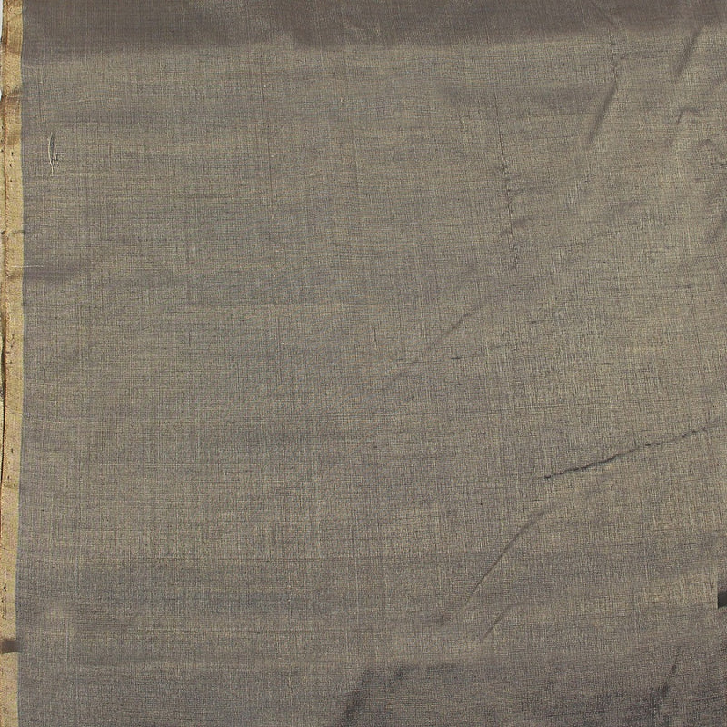 Golden Zari Half Tissue Chanderi Fabric