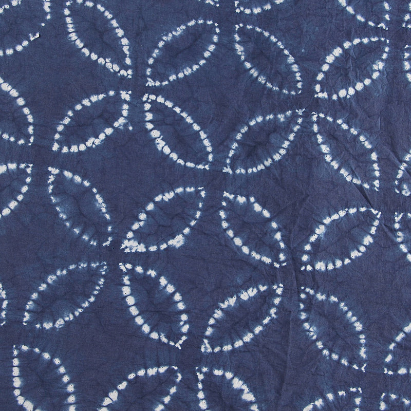 Shibori Indigo Hand Tied and Dyed Cotton Fabric