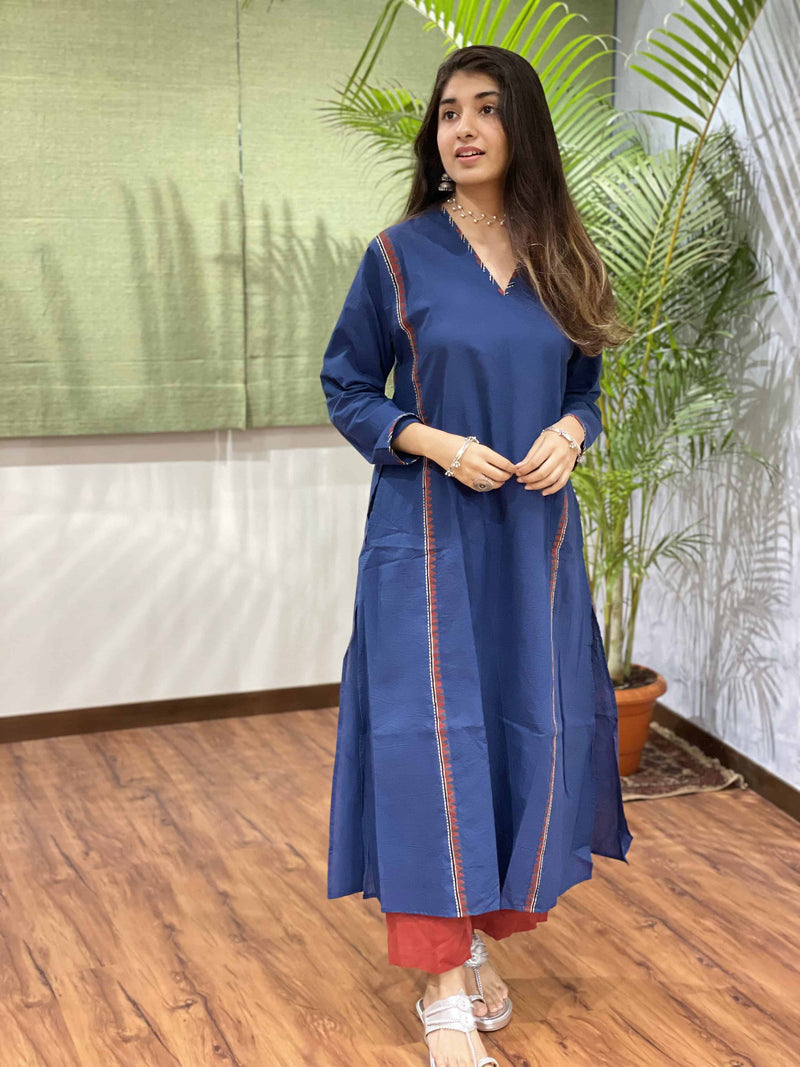 Anam Indigo Kali Kurta