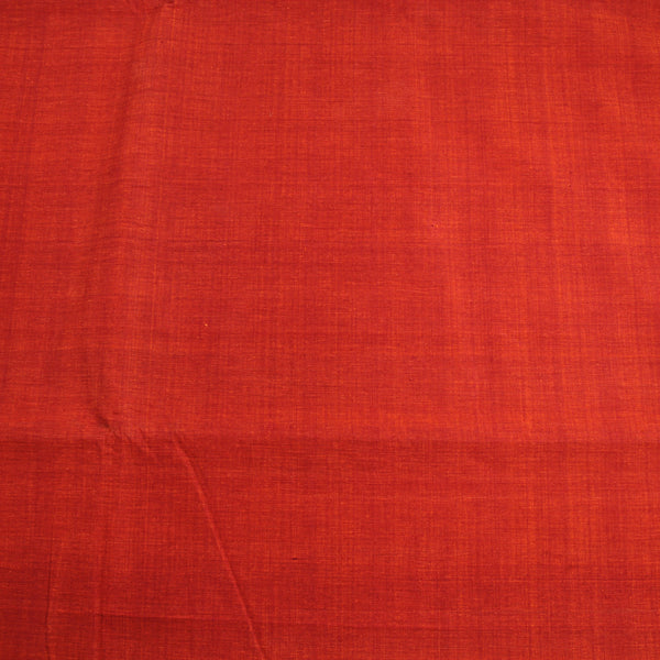 Mangalgiri Scarlet Red Dhoop Chaon Natural Dyed Cotton Fabric