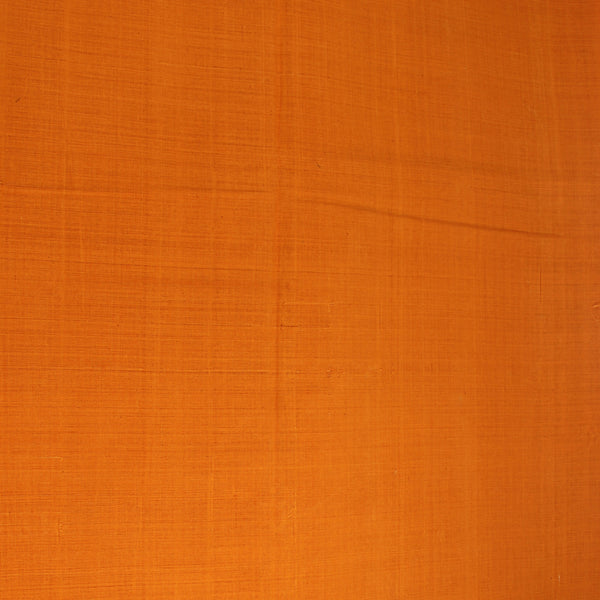 Mangalgiri Mango Orange  Plain Natural Dyed Cotton Fabric