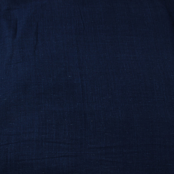 Admiral Blue Organic Handwoven Natural Dyed Fabric
