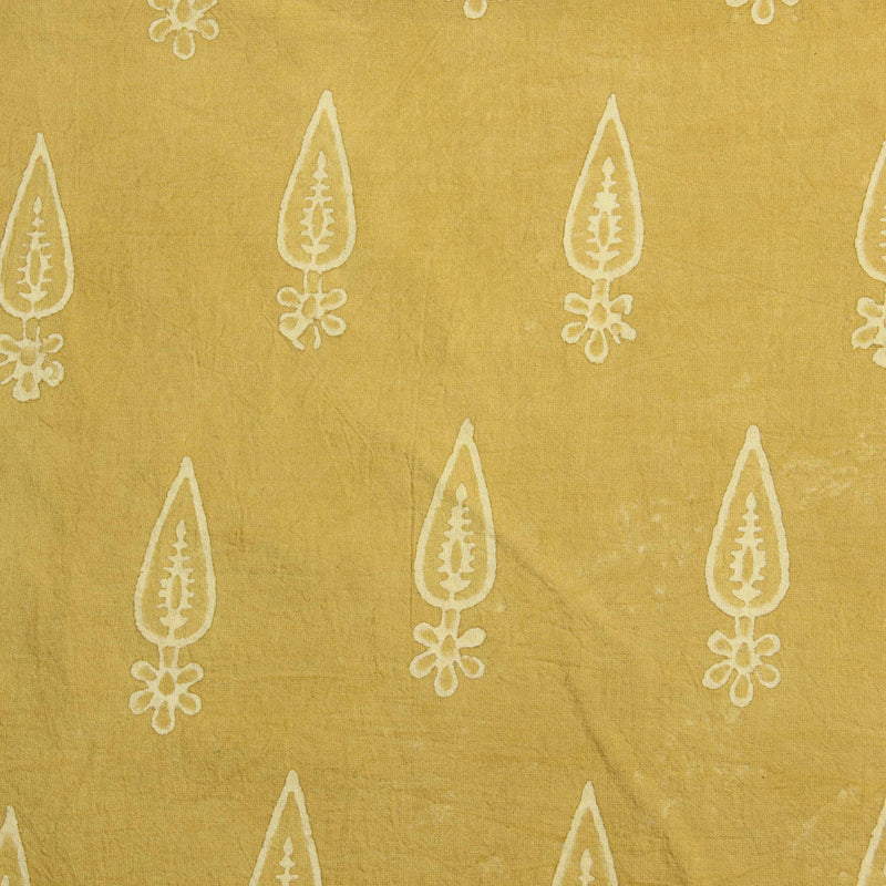 Pineapple Yellow Balotra Traditional Cotton Fabric