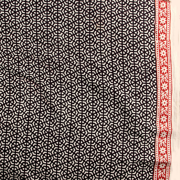 Bagh Hand Block Printed Cotton 3 Piece Unstitched Suit Set