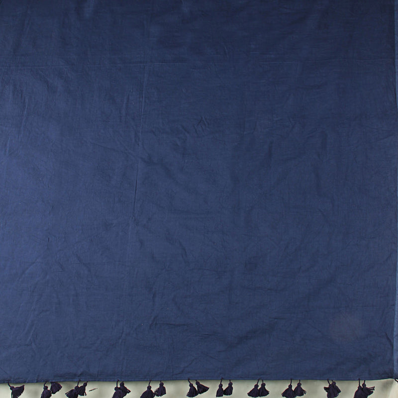 Navy Mul Cotton Natural Dyed Dupatta