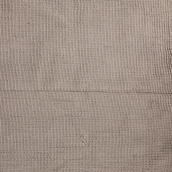 Light Grey Hand Woven Natural Dyed Waffle Weave Bath Towel