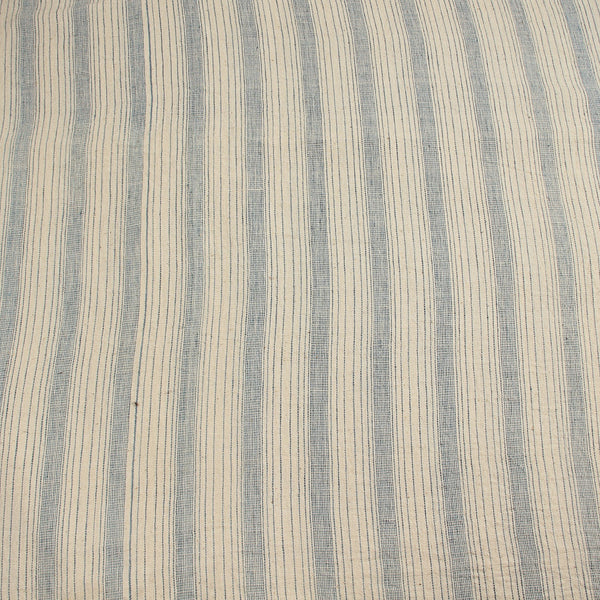 Indigo Stripes Handwoven Kala Cotton Fabric