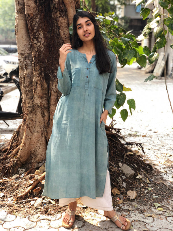 Lazy Indigo Kurta | Relove