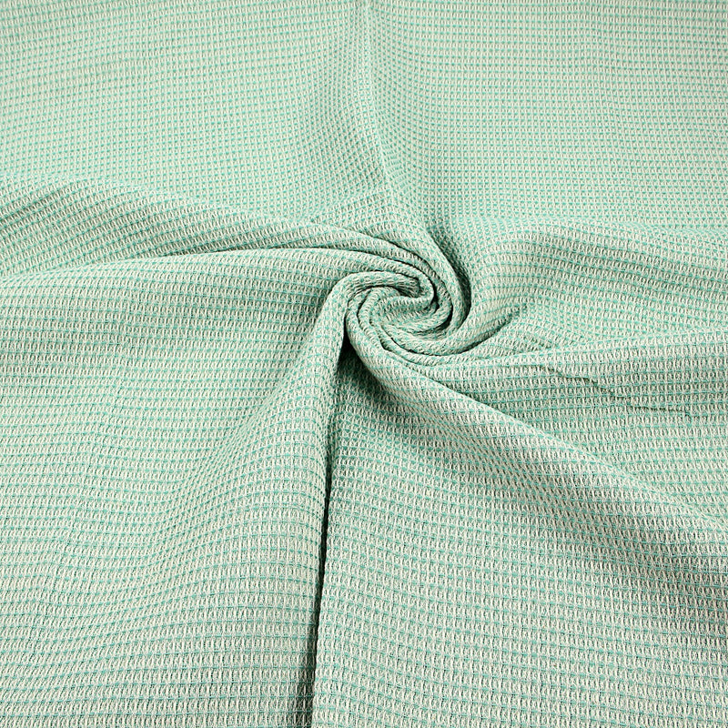 Mint Green Hand Woven Natural Dyed Waffle Weave Bath Towel