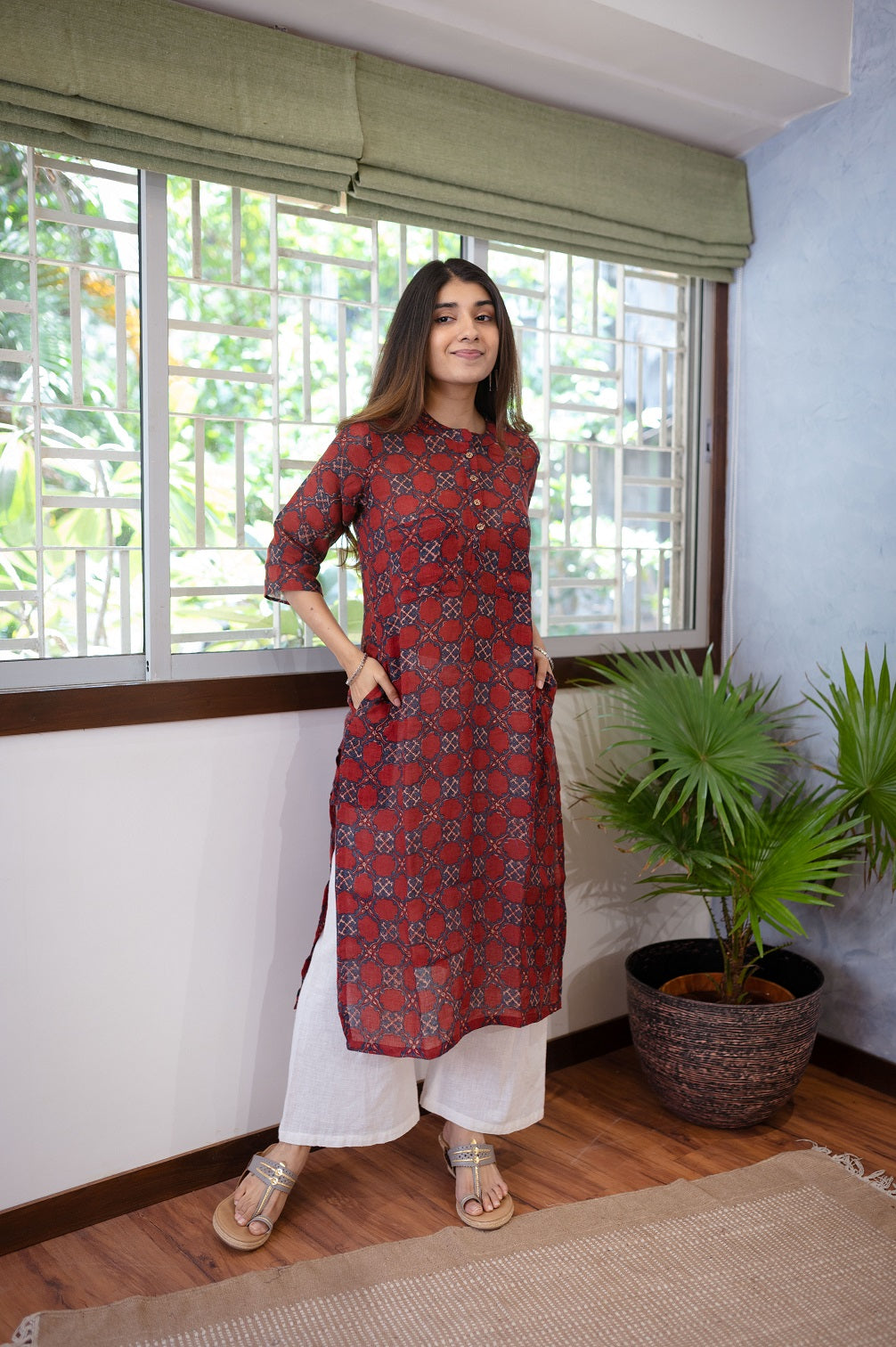 Indian Ethnic Women's Risha Ajrakh Kurta – THE INDIAN ETHNIC CO.