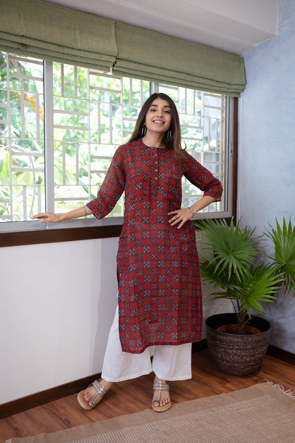 Indian Ethnic Women's Risha Ajrakh Kurta – THE INDIAN ETHNIC CO.