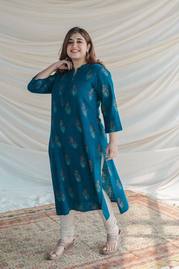 Sexy Readymade Sky Blue Rayon Designer Suit High Low Kurta Kurtis Women &  Girls | eBay