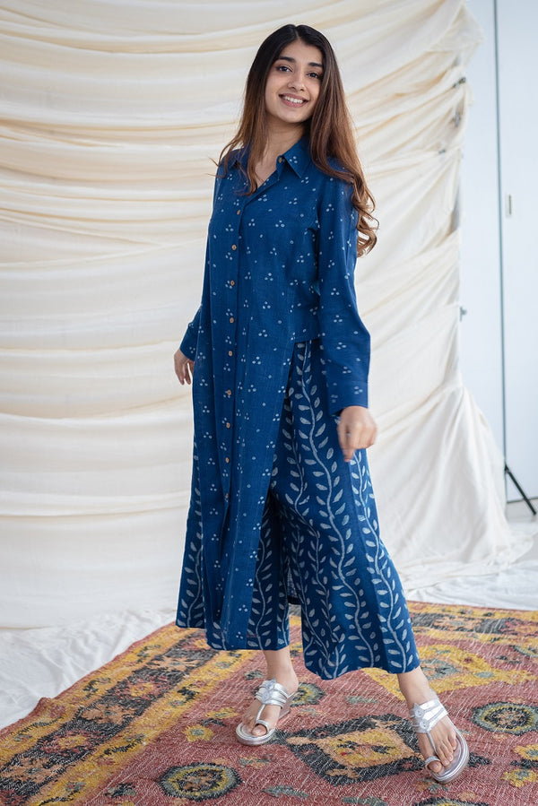 Anya Slub Cotton Dabu Kurta