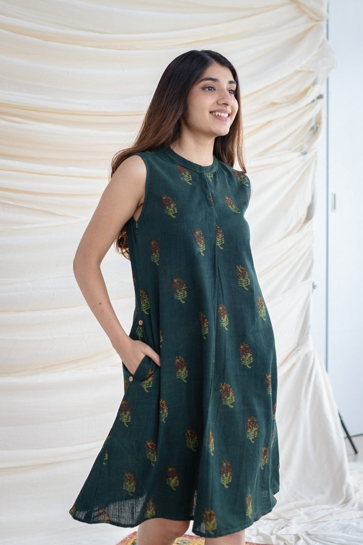 Priya Slub Cotton Dress