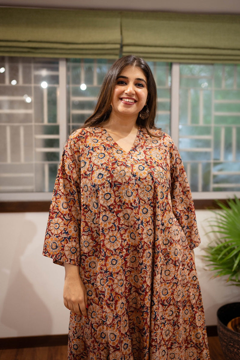 Tia Cotton Kalamkari Kali Kurta