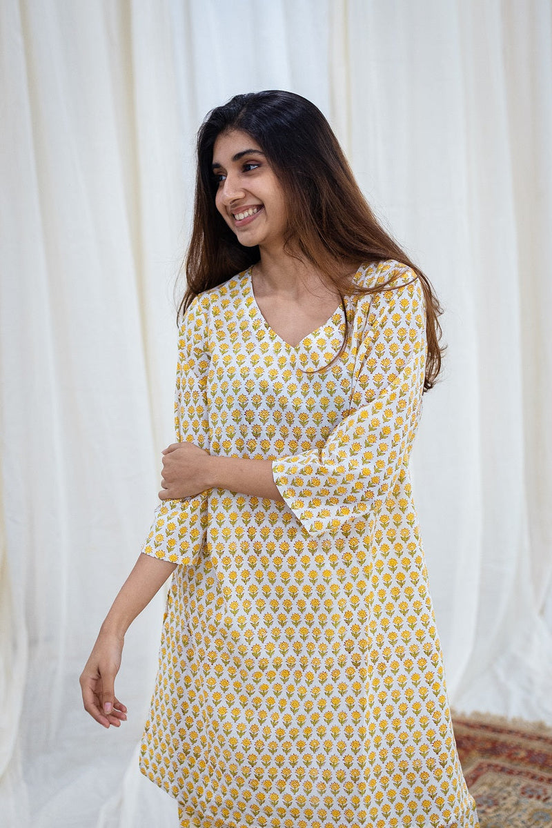 Nisha Sanganeri white Cotton Leisure Set