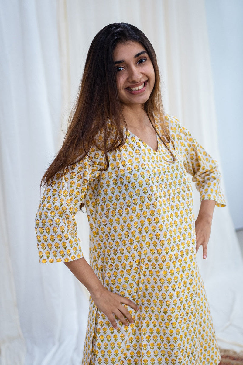Nisha Sanganeri white Cotton Leisure Set