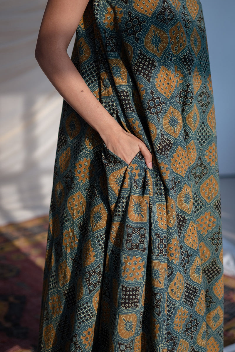 Pavitra Ajrakh Cotton Dress