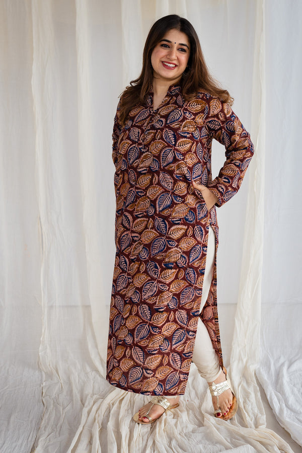 Gul Cotton Kurta Set with Afghan Pants and Kota Dupatta- 3pc – The Ethnic  Label