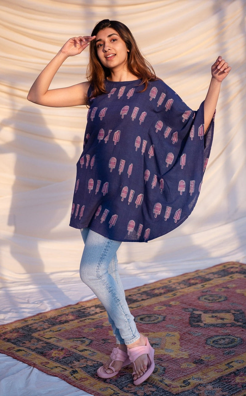 Aneri Dabu Slub Cotton Top