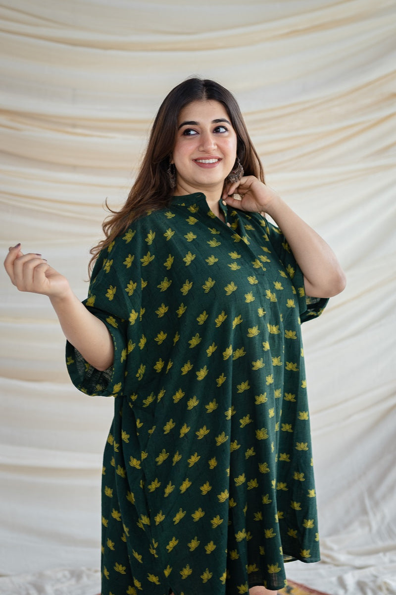 Diya Slub Cotton dress